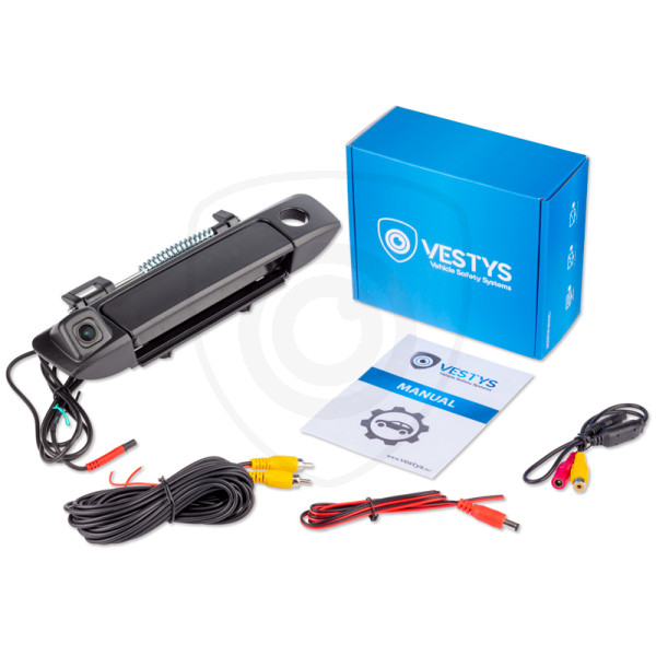 Inhoud van de verpakking - achteruitrijcamera Ford model 4 voor de handgreep van de achterklep, videokabel, aansluitinstructies, voedingskabel, adapter Inhoud van de verpakking - achteruitrijcamera Ford model 4 voor de handgreep van de achterklep, videokabel, aansluitinstructies, voedingskabel, adapter
