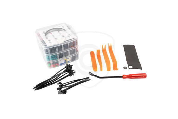Set clips en bevestigingsmaterialen voor de auto – 680 klemmen + 45 stuks gereedschap en accessoires
