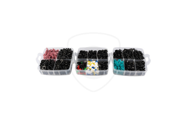 Set clips en bevestigingsmaterialen voor de auto – 680 klemmen + 45 stuks gereedschap en accessoires