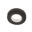 Zwarte textieltape voor elektrische installatie en bekabeling – 15 mm × 10 m