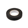 Zwarte textieltape voor elektrische installatie en bekabeling – 15 mm × 10 m