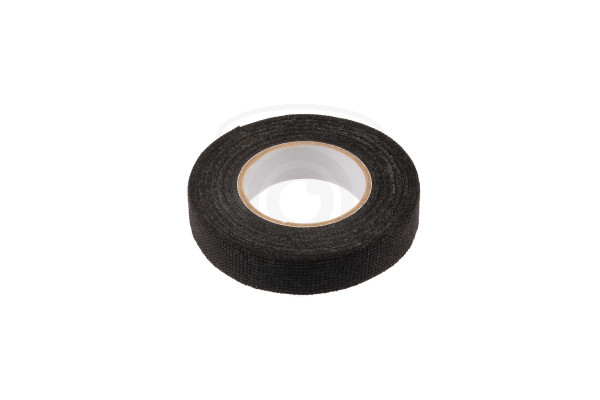 Zwarte textieltape voor elektrische installatie en bekabeling – 15 mm × 10 m