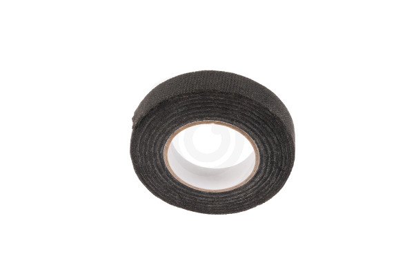 Zwarte textieltape voor elektrische installatie en bekabeling – 15 mm × 10 m