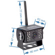 Wifi draadloze AHD-set: camera + monitor (5″/7″/9″) voor vrachtwagens