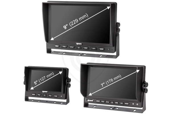 Wifi draadloze AHD-set: camera + monitor (5″/7″/9″) voor vrachtwagens