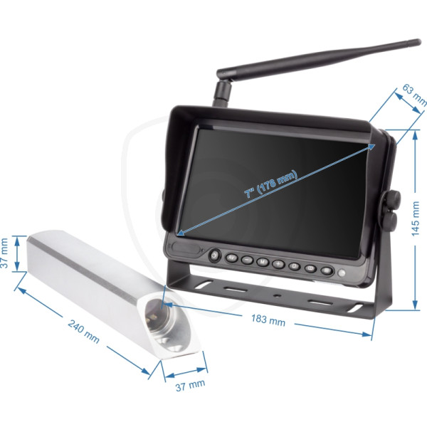camera voor heftruck. wifi, draadloze set, Vestys Fork
