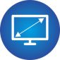 Schermdiagonaal van de monitor 5 inch