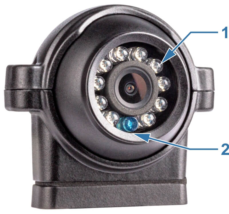 Cameraoptiek met lichtsensor en IR-LED-technologie Cameraoptiek met lichtsensor en IR-LED-technologie