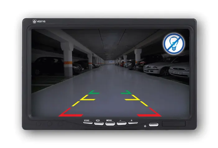 Vergelijking van Achteruitrijcameraverlichting met LED en IR